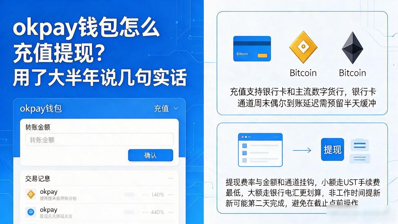 okpay钱包怎么充值提现？用了大半年说几句实话