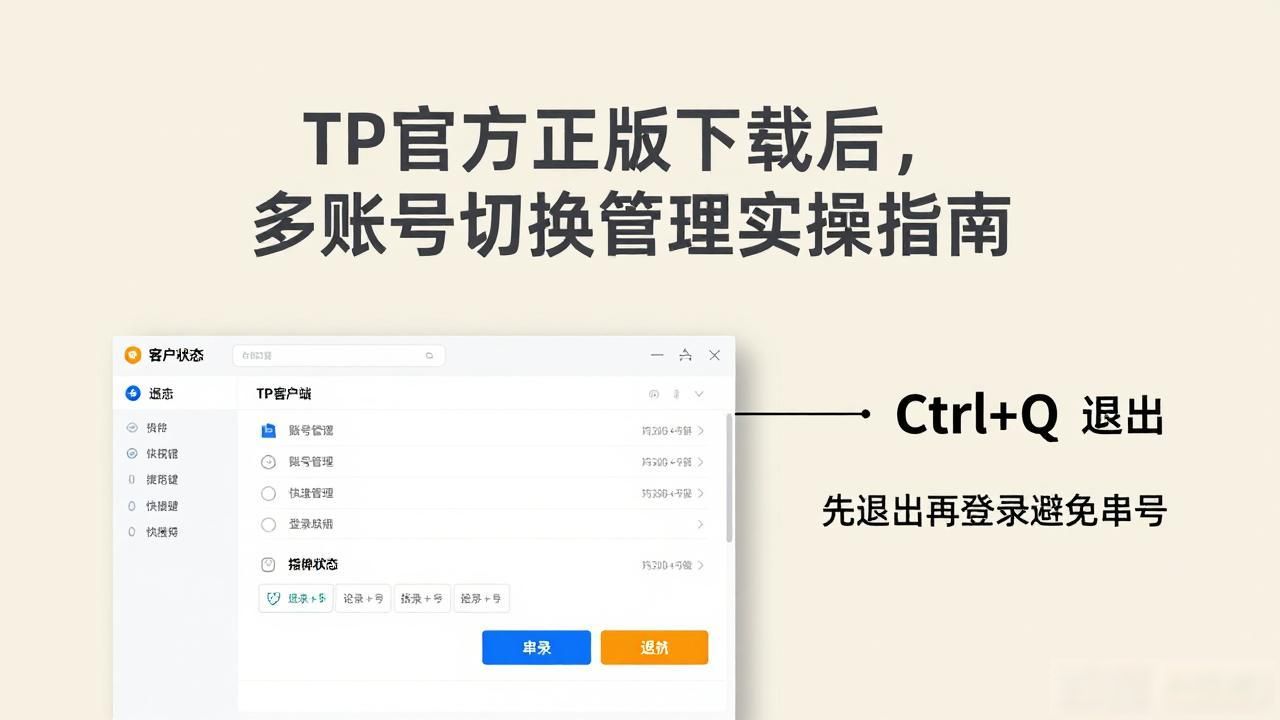 TP官方正版下载后，多账号切换管理实操指南