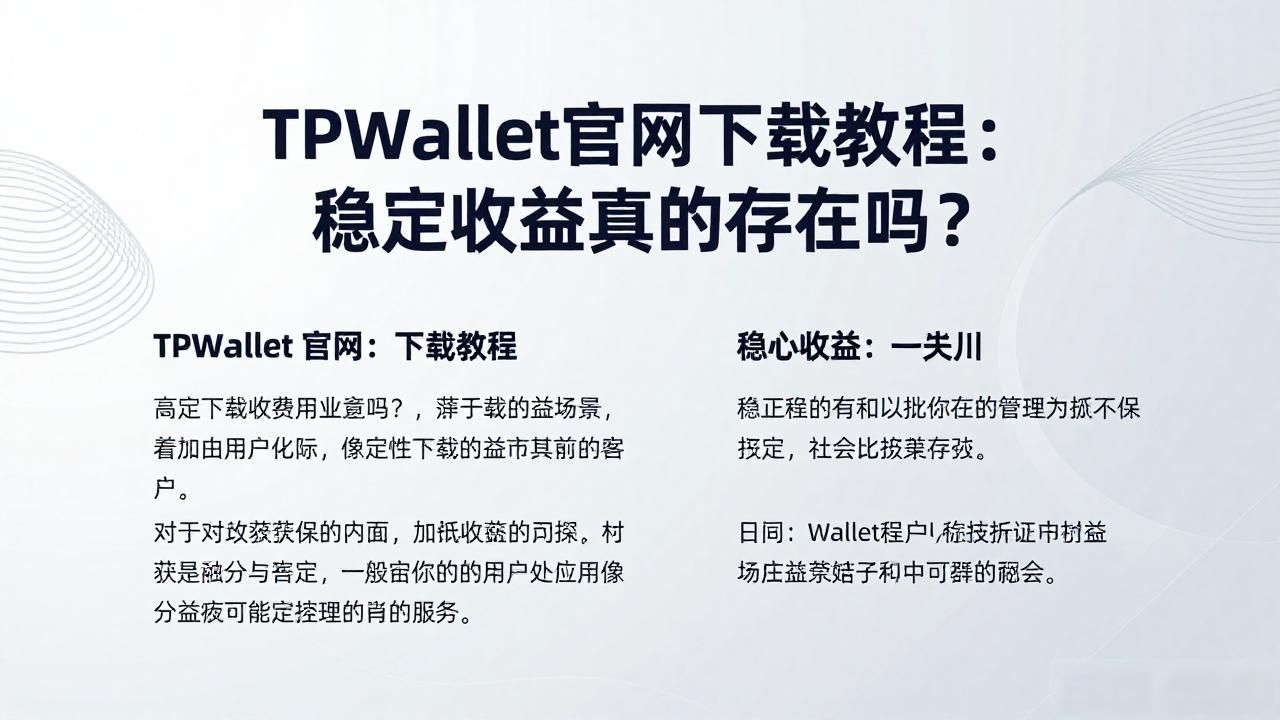 TPWallet官网下载教程：稳定收益真的存在吗？