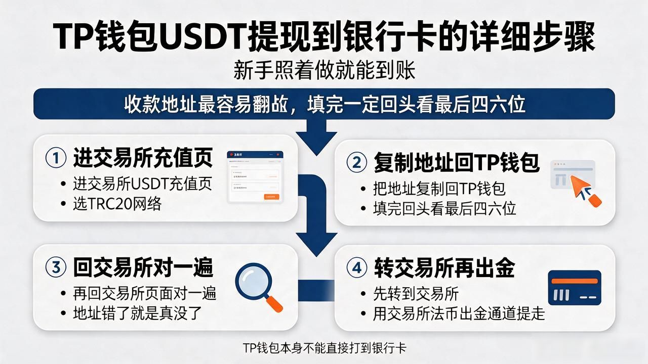TP钱包USDT提现到银行卡的详细步骤，新手照着做就能到账