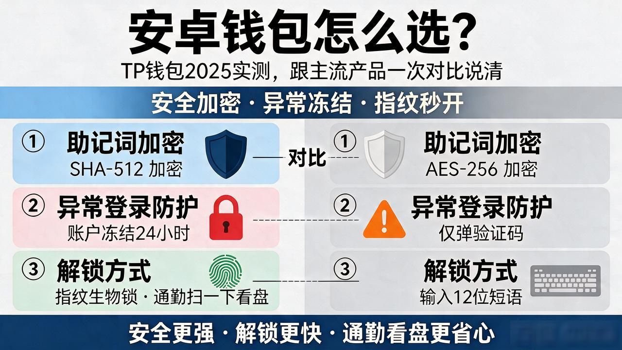 安卓钱包怎么选？TP钱包2025实测，跟主流产品一次对比说清