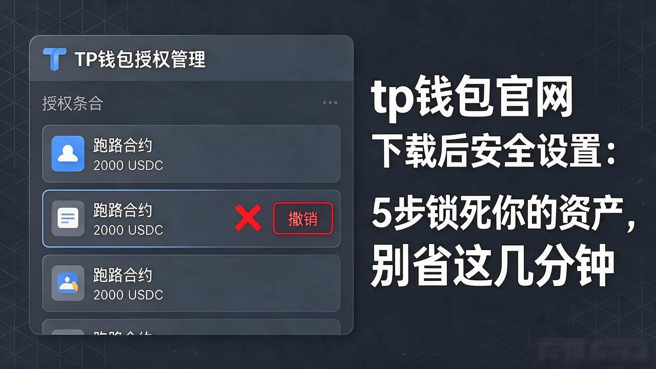 tp钱包官网下载后安全设置：5步锁死你的资产，别省这几分钟
