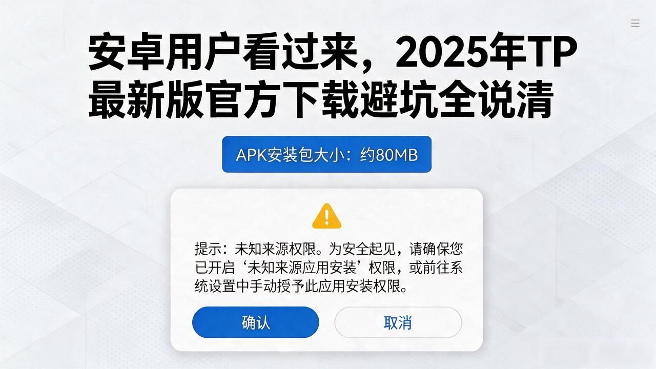 安卓用户看过来，2025年TP最新版官方下载避坑全说清