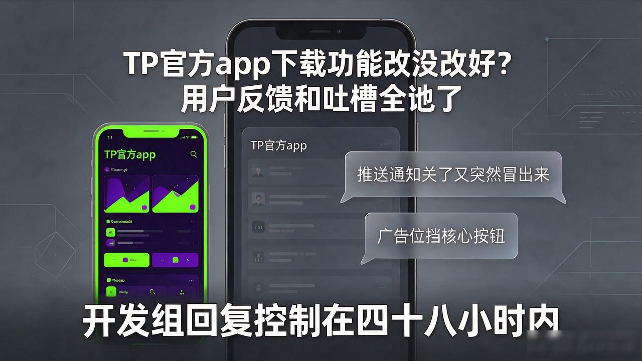 TP官方app下载功能改没改好？用户反馈和吐槽全说了