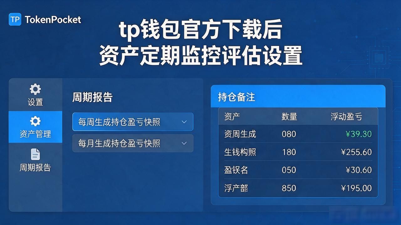 tp钱包官方下载后 资产定期监控评估怎么设置