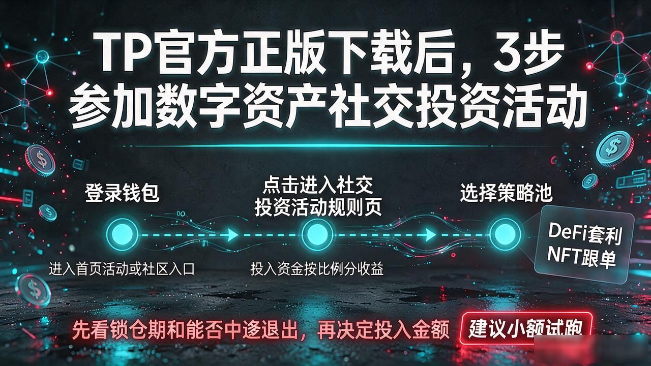 TP官方正版下载后，3步参加数字资产社交投资活动